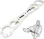 HCUDFN BDSM Handcuffs Ankle Cuffs Sex Bed Stainless Steel SM Bondage Set Hand Ankle Cuffs Device Sex Toys for Men and Women(Woman)