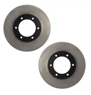 Pair Set of 2 Front C-Tek Brake Disc Rotors NEW For Toyota Pickup 1986-1995 4WD (for: Toyota)