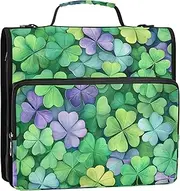 Tie Dye Skull 1.5 Inch 3 Ring Binders Heavy Duty Zipper Binder Organizer School Binder Bag with Shoulder Strap Custom Storage Portfolio Folder with Handle