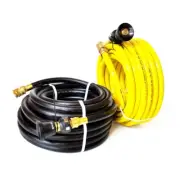 Fitted Fire Hose 19mm x 36 metres - UV Stabilised Australian Brass Fittings FEC