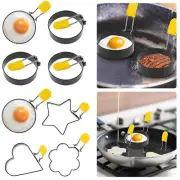 4Pcs Pancake Rings Stainless Steel Egg Ring Set Nonstick Fried Egg Rings gugNz