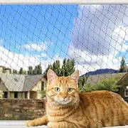 Cat Balcony Rail Net Cat Anti-Fall Netting Pet Balcony Mesh Fence Net Dog Fence Nets Black Nylon Pets Anti-Fall Mesh Fence, 10 x 33ft