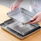 Wire Racks Square Baking Plate Nonstick Pizza Barbecue Shelf Baking Tray Home