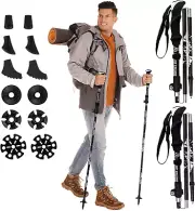 Beedove Ultralight Aluminum Trekking Poles, Hiking Poles with Anti-Shock and Qui