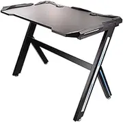 Gaming Computer Desk with Storage for Controller, Headphone & Speaker - Black(Black)
