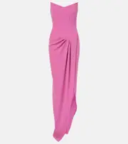 [Alex Perry] Alex Perry Draped crêpe corset gown AU 14 pink