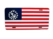 AMERICAN NAUTICAL FLAG Yacht Ensign Sailor flag METAL NOVELTY CAR LICENSE PLATE