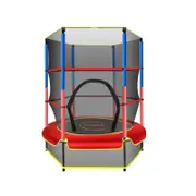 Kahuna Mini 4.5 Ft Trampoline - Red Blue