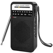 AM FM Radio with Speaker and Earphone Jack, Small Transistor Radio, Battery