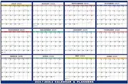 Erasable Calendar - Dry Erase Double Sided Whiteboard 12 Months | Smooth Writing Reusable Monthly Planner, Home Erasable Marker for Families, Lovers