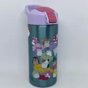 Squishmallows Drink Bottle NEW Stainless Steel ZAK! Flip Top Lunch School Kids