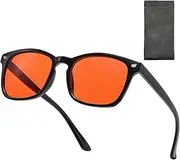 Blue Light Blocking Glasses Amber Gaming Glasses for Women Men Gaming Computer Glasses for Better Sleep/Eyes Strain