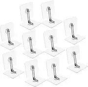 WATIIFUFU 10 Pack No Drill Furniture Anchors Baby Proofing Drawer Locks Cupboard Locks for Safety Wall Anchors for Furniture Easy Installation