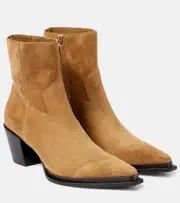 [Jimmy Choo] Jimmy Choo Cece 60 suede cowboy boots AU 4.5 beige