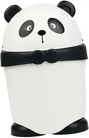 Gatuida Room Small Dinosaur Trash Can Cute Bin Funky Car Basket Bin for Bedroom Panda Bathroom Trash Can with Lid Mini Garbage Pail for Lint Bathroom Bin with Lid Clear Plastic
