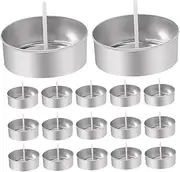 DOITOOL 1 Set Aluminum Box Candle Mini Candle Container Jar for Making Candles DIY Candle Containers Mini Candle Jars Tea Light Wicks Metal Candle Cup Empty Candle Cups Metal Pure Cotton