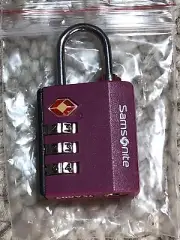 New Samsonite 3 Dial Combo Combination Lock TSA USA Seller Purple