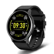 Smart Watch Men Full Touch Screen Sport Fitness Watch IP67 Waterproof Bluetooth Smartwatch Men For Xiaomi Huawei - Black