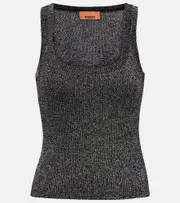 [Missoni] Missoni Lamé tank top UK 12 silver