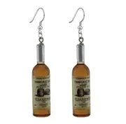 Brown Wine Bottle Alcohol Novelty Dangle Hook Pierced Earrings Women�s Jewellery Gift
