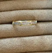 David Yurman Modern Renaissance Ring 18K Yellow Gold Full Pave Diamonds 7.5