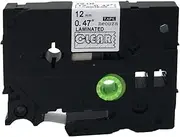 NEOUZA Compatible for Brother P-Touch Laminated Tze Tz Label Tape Cartridge 12Mm (Tze-135 White On Clear)