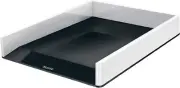 Leitz A4 Letter Tray, WhiteBlack, WOW Range, 53611095