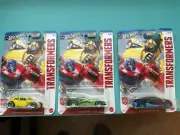 Hot Wheels Transformers Set Of 3 Custom VW Beetle-Corvette C7.R-Bugatti Veyron