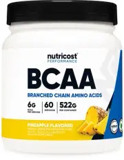 Nutricost BCAA 2:1:1 Powder (Pineapple) 60 Servings - 6G Per Serving