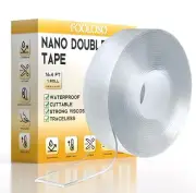 Nano Double Sided Tape Heavy Duty,Strong Mounting 16.4 FT, clear
