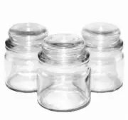 4 oz APOTHECARY Style Glass Candle Jars with Domed Lids (Case of 24)