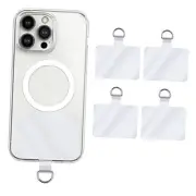 cobee Universal Phone Tether Tabs, 4 Pcs 2.28" x 1.5" D-Buckle Phone Lanyard