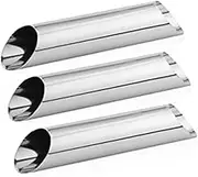 Suesacy Brioche Bread Loaf Cannoli Tubes Stainless Steel Cannoli Forms 3PCS Non-Stick Cream Horn Danish Pastry-Molds