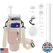 12PCS Accessories for Stanley Cup 40 oz / 30 oz Tumbler with Handle, Includin