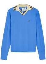 Adidas X Wales Bonner X Wales Bonner Knitted Polo Jumper - Blue - S (UK8-10 / S) S (UK8-10 / S)