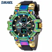 SMAEL Men Sport Watches Fashion Analog Digital LED Wristwatch Quartz Stopwatch