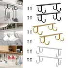 2PCS 8 Hooks Tea Cup Mug Holder Under Shelf Cup Hanger Drying Rack Towel Holder