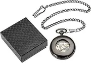 [Generic] Pendant Watches - Pocket Watches | Mechanical Watch | Mechanical Pocket Watch, Men's Pocket Watch, Antique, Collectible, Wind-Up With Chain, Chain