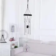 Hanging Wind Chimes， Nordic Wind Chimes Ornaments Home Outdoor Garden Decoration Glass Inkjet Wind Chimes Suitable for Gifts from Neighbors Family and Friends