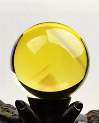 在飛比找Yahoo!奇摩拍賣優惠-阿賽斯特萊 45m天然全淨體巴西金字塔藍針黃水晶球擺件 原礦