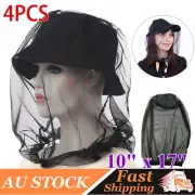 Mosquito Fly Head Net Mesh Hat Bee Insect Bug Mozzie Protector Outdoor