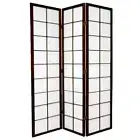 Zen Room Divider Screen Brown 3 Panel