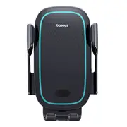 Baseus (15W) Milky Way Pro Wireless Charger / Auto Lock / Air Vent Car Mount Holder - Black