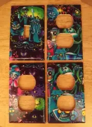 Disney like Haunted Mansion light switch cover set