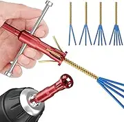 Wire Twisting Tool,Universal Wire Twisting Tool，Quick Connector Twist Wire Tool for Power Drill Drivers-Red