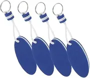 [PENIKOKO] 4pcs Foam Floating Keychain: Oval Floating Key Ring Pendant For Marine Use Boating Sailing Surfing And Swimming Outdoor
