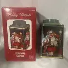 Coca-Cola Santa Cookie Jar Stoneware Canister Holiday Portraits32oz Christmas07