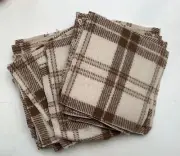 Pendleton Heavy weight Blanket 100% Wool Fabric Remnants 27 pcs 6-3/4x7”