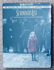 Schindler's List 4K Ultra HD & Blu-ray 25th Anniversary Edition STEELBOOK