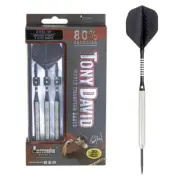 Formula Sports 20g Tony David Slim Barrel/Shaft 80% Tungsten Darts Steel Points